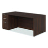Alera® Seville Series Single Pedestal Desk, Left Pedestal, 72" x 36" x 29", Mahogany Pedestal Office Desks - Office Ready