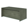 Alera® Seville Series Single Pedestal Desk, Left Pedestal, 72" x 36" x 29", Walnut Pedestal Office Desks - Office Ready
