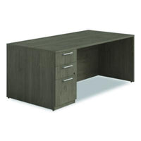 Alera® Seville Series Single Pedestal Desk, Left Pedestal, 72