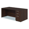 Alera® Seville Series Single Pedestal Desk, Right Pedestal, 72" x 36" x 29", Mahogany Pedestal Office Desks - Office Ready