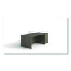 Alera® Seville Series Single Pedestal Desk, Right Pedestal, 72" x 36" x 29", Walnut Pedestal Office Desks - Office Ready