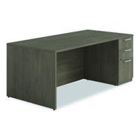 Alera® Seville Series Single Pedestal Desk, Right Pedestal, 72
