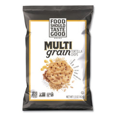 Food Should Taste Good™ Tortilla Chips, Multigrain with Sea Salt, 1.5 oz, 24/Carton