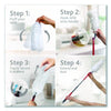 O-Cedar® Flex & Catch Heavy-Duty Dusting Kit, 1 Duster Wand and 3 Refills, 6/Carton Extension System Dusters - Office Ready