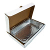 AmerCareRoyal® Catering Boxes, 13 x 21 x 3, White, Paper, 50/Carton Takeout Food Containers - Office Ready