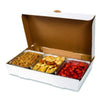 AmerCareRoyal® Catering Boxes, 13 x 21 x 3, White, Paper, 50/Carton Takeout Food Containers - Office Ready