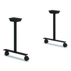 Alera® Seville Series Training Table Base, 23w x 3d x 28h, Black
