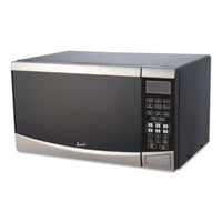 Avanti 0.9 Cu. Ft. Stainless Steel Countertop Microwave, Stainless Steel/Black Microwave Ovens - Office Ready