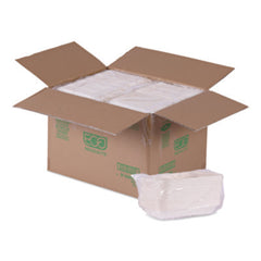 Eco-Products® WorldView Vanguard Rectangular Container, 32 oz, 4.71 x 7.01 x 1.04, White, Sugarcane Fiber, 400/Carton