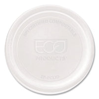 Eco-Products® Compostable Clear PLA Plastic Portion Cup Lids, Fits 2 oz to 4 oz Portion Cups, Clear, 2,000/Carton Portion Cup Lids - Office Ready