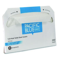 Georgia Pacific® Professional Safe-T-Gard™ Half-Fold Toilet Seat Covers, Half-Fold, 14.5 x 17.44, White, 250 Covers/Pack, 4 Packs/Carton Standard Toilet Seat Covers - Office Ready