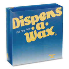 Dixie® Dispens-A-Wax® Waxed Deli Patty Paper, 6 x 6, 1,000 Sheets/Box, 10 Boxes/Carton