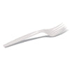 Dixie® Mediumweight Polypropylene Cutlery, Individually Wrapped, Fork, Plastic, White, 1,000/Carton Disposable Forks - Office Ready