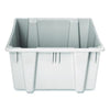 Rubbermaid® Commercial Palletote Box, 1.6 cu ft, 15.5" x 19.5" x 13", Gray Covered Boxes & Bins - Office Ready
