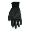 MCR™ Safety Work Glove, Black, Medium, Dozen Work Gloves, Coated - Office Ready