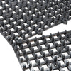 San Jamar® Versa-Mat® Bar-Shelf Liner, Plastic, 12w x 12d x 0.25h, Black, 24/Carton Shelving Liners - Office Ready