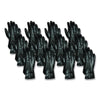 MCR™ Safety Single Dipped PVC Gloves, Smooth, Interlock Lined, 18" Long, Large, Black, 12 Pair Work Gloves, Coated - Office Ready