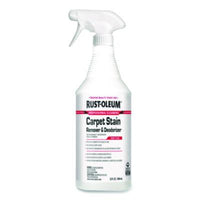 Rust-Oleum® Professional Carpet Stain Remover Plus Deodorizer, Lemon Scent, 32 oz Spray Bottle, 6/Carton Carpet/Upholstery Cleaners - Office Ready