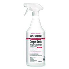 Rust-Oleum® Professional Carpet Stain Remover Plus Deodorizer, Lemon Scent, 32 oz Spray Bottle, 6/Carton