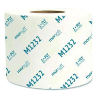 Morcon Tissue Morsoft® Controlled Bath Tissue, Septic Safe, 1-Ply, White, 1,200 Sheets/Roll, 48 Rolls/Carton Regular Roll Bath Tissues - Office Ready