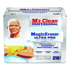 Mr. Clean® Professional Magic Eraser Ultra Pro Multi-Purpose Cleaner, 4.72 x 1.38 x 2.56 Thick, White, 26/Carton