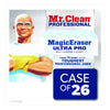 Mr. Clean® Professional Magic Eraser Ultra Pro Multi-Purpose Cleaner, 4.72 x 1.38 x 2.56 Thick, White, 26/Carton Scrub Sponges - Office Ready