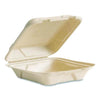 Vegware™ Nourish Molded Fiber Takeout Containers, Compostable, 7.9 x 7.9 x 2.9, White, Sugarcane, 200/Carton Takeout Food Containers - Office Ready