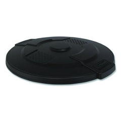 Suncast Commercial® Utility Trash Can Lid, 24.88" Diameter x 3", Black