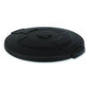 Suncast Commercial® Utility Trash Can Lid, 24.88" Diameter x 3", Black Flat-Top Waste Receptacle Lids - Office Ready
