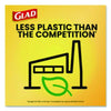 Glad® Lawn & Leaf Large Quick-Tie Trash Bags, Tie-Flap, 30 gal, 0.81 mil, 30 x 33, Black, 10 Bags/Box, 12 Boxes/Carton Lawn/Leaf & Large Trash Bags - Office Ready