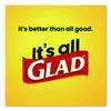 Glad® Lawn & Leaf Large Quick-Tie Trash Bags, Tie-Flap, 30 gal, 0.81 mil, 30 x 33, Black, 10 Bags/Box, 12 Boxes/Carton Lawn/Leaf & Large Trash Bags - Office Ready