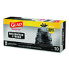 Glad® Lawn & Leaf Large Quick-Tie Trash Bags, Tie-Flap, 30 gal, 0.81 mil, 30 x 33, Black, 10 Bags/Box, 12 Boxes/Carton Lawn/Leaf & Large Trash Bags - Office Ready