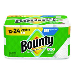 Bounty® Select-a-Size Kitchen Roll Paper Towels, 2-Ply, 5.9 x 11, White, 82 Sheets/Double Roll, 12 Rolls/Carton