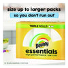 Bounty® Essentials Select-A-Size Kitchen Roll Paper Towels, 2-Ply, 108 Sheets/Roll, 24 Rolls/Carton Perforated Paper Towel Rolls - Office Ready