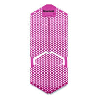 Boardwalk® Vertical Urinal Screen, Spiced Apple Scent, Red, 5.22 oz, 6/Carton Urinal Screens/Blocks - Office Ready