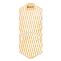 Boardwalk® Vertical Urinal Screen, Summer Sunshine Scent, Yellow, 5.22 oz, 6/Carton Urinal Screens/Blocks - Office Ready