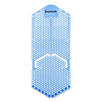 Boardwalk® Vertical Urinal Screen, Cotton Blossom Scent, Blue, 5.22 oz, 6/Carton Urinal Screens/Blocks - Office Ready