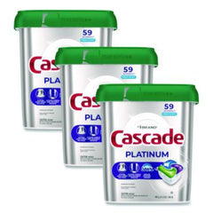 Cascade® ActionPacs®, Fresh Scent, 31.8 oz, 59 Pacs/Tub, 3 Tubs/Carton