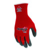 MCR™ Safety Ninja® Flex Latex Coated Palm Gloves N9680, Medium, Red/Gray, Dozen Work Gloves, Coated - Office Ready