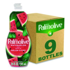 Ultra Palmolive® Dishwashing Liquid, Watermelon Scent, 20 oz Bottle, 9/Carton