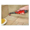 Rubbermaid® Reveal Power Scrubber, Red/White Nylon Bristles, 1.73" Brush, Red Plastic Handle Utility Brushes - Office Ready