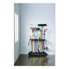 Rubbermaid® FastTrack Garage Tool Tower Rack, Plastic, Holds Up to 40 Tools, 38" x 20.5" x 34.4", Black Garage Tool Storage Racks & Stands - Office Ready