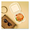 Dart® Microwaveable Hinged Containers, ProPlanet, 6.31 x 6.31 x 3, Clear, Plastic, 300/Carton Takeout Food Containers - Office Ready