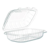 Dart® Microwaveable Hinged Containers, ProPlanet, 6.5 x 9 x 3, Clear, Plastic, 300/Carton Takeout Food Containers - Office Ready