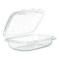 Dart® Microwaveable Hinged Containers, ProPlanet, 6.5 x 9 x 3, Clear, Plastic, 300/Carton