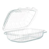 Dart® Microwaveable Hinged Containers, ProPlanet, 6.5 x 9 x 3, Clear, Plastic, 300/Carton Takeout Food Containers - Office Ready
