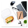 Dart® Microwaveable Hinged Containers, ProPlanet, 6.5 x 9 x 3, Clear, Plastic, 300/Carton Takeout Food Containers - Office Ready