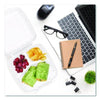 Dart® Microwaveable Hinged Containers, ProPlanet, 3 Compartments, 9 x 8.75 x 3, Clear, Plastic,150/Carton Takeout Food Containers - Office Ready