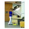 Nexstep Commercial Products MaxiSweep™ Angle Broom With Fiberglass Handle, 57" Overall Length, Yellow/Black Traditional Angled Brooms - Office Ready