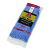 Nexstep Commercial Products MaxiClean® Loop-End Mop, Cotton/Synthetic, 20 oz, Blue Wet Mop Heads - Office Ready